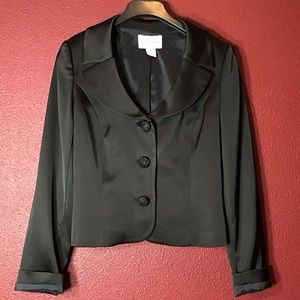 White House | Black Market Silky Black Blazer, sz6
